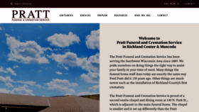 What Prattfuneralservice.com website looked like in 2020 (3 years ago)