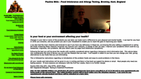 What Paulinemillsfoodintolerancetesting.com website looked like in 2020 (3 years ago)