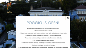 What Poggiotrattoria.com website looked like in 2020 (3 years ago)