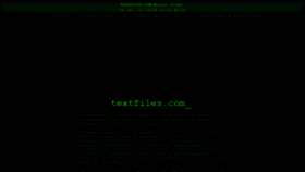 What Protovision.textfiles.com website looked like in 2020 (3 years ago)