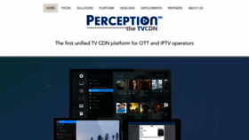 What Perception.tv website looked like in 2020 (3 years ago)