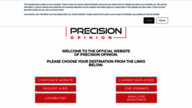 What Precisionopinion.com website looked like in 2020 (3 years ago)