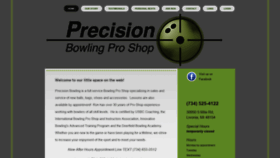 What Precisionbowlingproshop.com website looked like in 2020 (3 years ago)