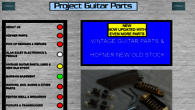 What Projectguitarparts.co.uk website looked like in 2020 (3 years ago)