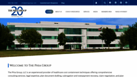What Phiagroup.com website looked like in 2020 (3 years ago)
