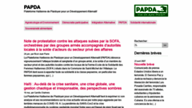 What Papda.org website looked like in 2020 (3 years ago)