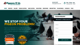 What Pigeonsrus.com website looked like in 2020 (3 years ago)