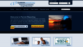 What Parrishreporting.com website looked like in 2020 (3 years ago)