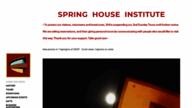 What Preservespringhouse.org website looked like in 2020 (3 years ago)