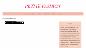 What Petitefashion.org website looked like in 2020 (4 years ago)