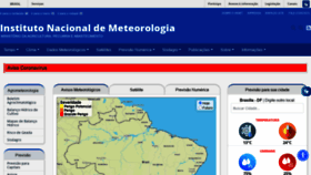 What Portal.inmet.gov.br website looked like in 2020 (3 years ago)