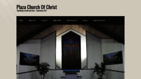 What Plazachurchofchrist.org website looked like in 2020 (3 years ago)