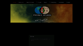What Payameafghantv.com website looked like in 2020 (3 years ago)