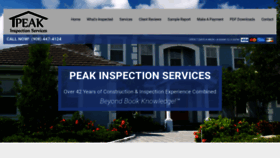 What Peakinspectionservices.com website looked like in 2020 (3 years ago)