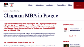 What Praguemba.com website looked like in 2020 (3 years ago)