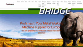 What Profimach.com website looked like in 2020 (3 years ago)