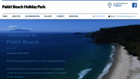 What Pakiriholidaypark.co.nz website looked like in 2020 (3 years ago)