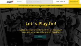 What Play.fm website looked like in 2020 (3 years ago)