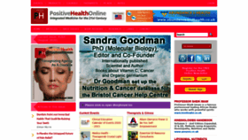 What Positivehealth.com website looked like in 2020 (3 years ago)