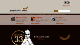 What Premiocalvino.it website looked like in 2020 (3 years ago)