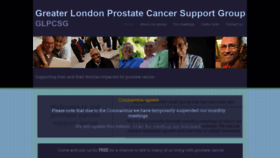 What Prostate-cancer-support.com website looked like in 2020 (3 years ago)
