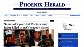 What Phoenixherald.com website looked like in 2020 (3 years ago)