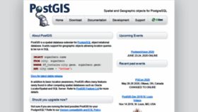 What Postgis.net website looked like in 2020 (3 years ago)