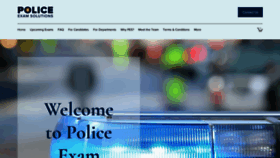 What Policeexamsolutions.com website looked like in 2020 (3 years ago)