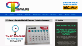 What Ppiclaims.com website looked like in 2020 (3 years ago)