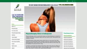 What Physiosolution.com website looked like in 2020 (3 years ago)