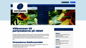 What Partymakarna.se website looked like in 2020 (3 years ago)