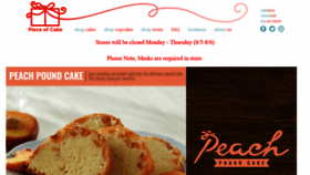 What Pieceofcakeinc.com website looked like in 2020 (3 years ago)