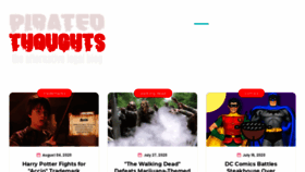 What Piratedthoughts.com website looked like in 2020 (3 years ago)
