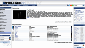 What Pro-linux.de website looked like in 2020 (3 years ago)