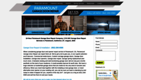 What Paramountcagaragedoorrepair.com website looked like in 2020 (3 years ago)