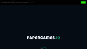 What Papergames.io website looked like in 2020 (3 years ago)