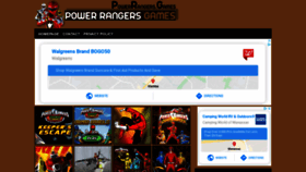 What Powerrangers.games website looked like in 2020 (3 years ago)