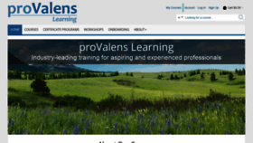 What Provalenslearning.com website looked like in 2020 (3 years ago)