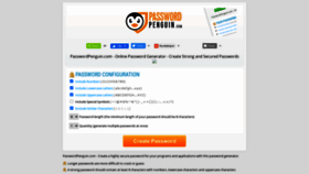 What Passwordpenguin.com website looked like in 2020 (3 years ago)