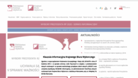 What Pkw.gov.pl website looked like in 2020 (3 years ago)