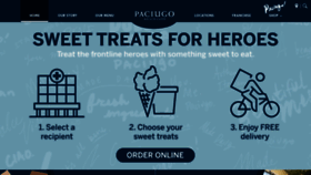 What Paciugo.com website looked like in 2020 (3 years ago)