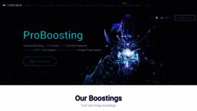 What Proboosting.net website looked like in 2020 (3 years ago)