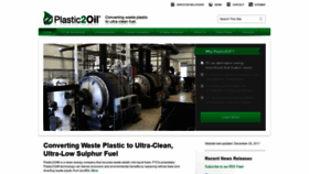 What Plastic2oil.com website looked like in 2020 (3 years ago)