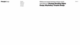 What Principledesign.com.au website looked like in 2020 (5 years ago)