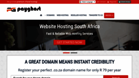 What Payghost.co.za website looked like in 2020 (3 years ago)