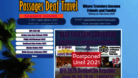 What Passagesdeaftravel.com website looked like in 2020 (3 years ago)