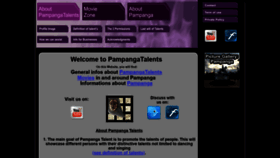 What Pampangatalents.com website looked like in 2020 (3 years ago)