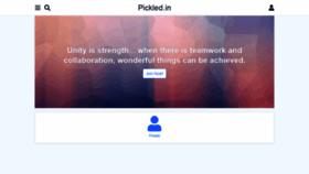 What Pickled.in website looked like in 2020 (4 years ago)