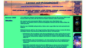 What Primadozent.de website looked like in 2020 (3 years ago)