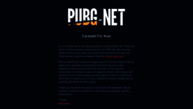 What Pubg.net website looked like in 2020 (3 years ago)